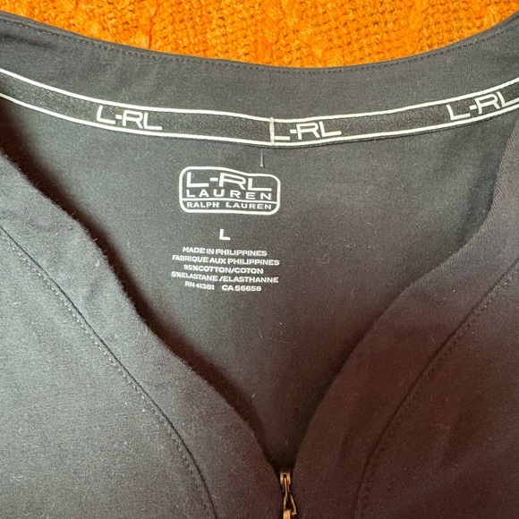 Ralph Lauren Black Fitted 3/4 Sleeve Blouse - Picture 3 of 6